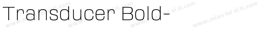 Transducer Bold字体转换